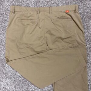 Nike Dri-Fit Golf Chino Pants Men 40x30 Tan Straight Fit Stretch Casual